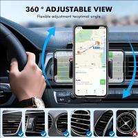 Soporte De Teléfono Para Coche Montaje En Ventilador Universal Para Dispositivos Móviles De 4.7-6.7 Pulgadas Compatible Con GPS - details 1