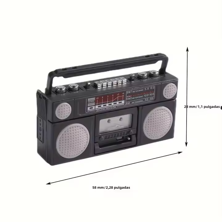 Muñeca De Radio Clásica Para Casa De Muñecas Modelo Miniatura De Simulación Retro Regalo Ideal Para Niñas Y Niños - 1