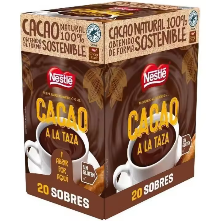 Nestlé Cacao a la Taza 600g  20 Sobres de 30g para Disfrutar de Momentos Dulces y Especiales - 1