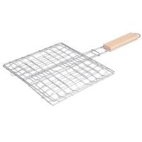 Cesta De Barbacoa Para Asador Red De Queso Y Carne De Pescado Soporte De Red De Malla Para Alimentos Herramientas De Cocina Al Aire Libre Plata - details 1