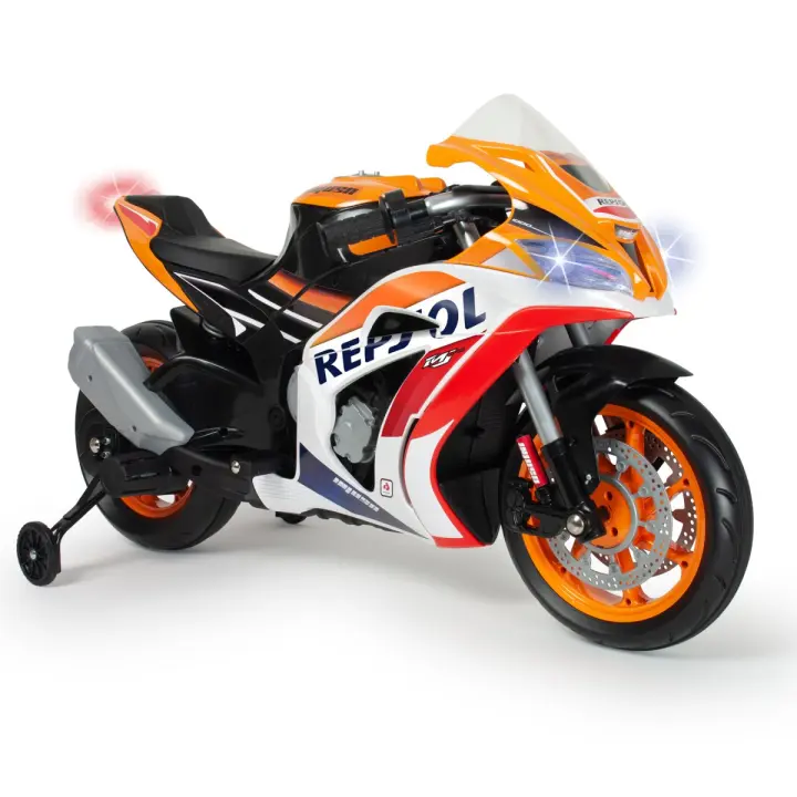 INJUSA Moto Eléctrica Infantil Racing 12V con Licencia Oficial Repsol y Honda para Niños de 3-6 Años - 1