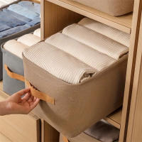 Cesta De Almacenamiento Plegable De Tela Para Ropa Y Juguetes Organizador De Armario Para El Hogar Y La Oficina Eco-amigable - details 5