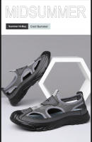 Sandalias Para Hombre Estilo Nuevo Slip-on Transpirables Con Suela Gruesa Y Ligera Zapatillas Casuales De Malla Sandalias Holgadas - details 19