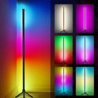 Lámpara De Piso Inteligente Bluetooth WiFi 120cm LED RGB Ajustable Para Dormitorio Estudio Sala De Estar Decoración De Navidad - details 6