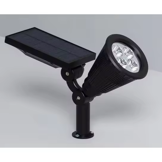 FOCO SOLAR IP65 LED 4000K CON BASE Y PINCHO ADoceVoltios - 1