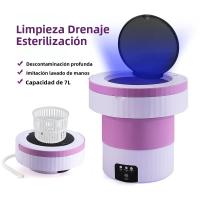 Máquina De Lavar Portátil De 7L Plegable Pequeña Con Modos Automáticos Cesta De Ropa Máquina De Lavar Para Viajes Y Uso Doméstico - details 3