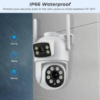 Cámara Wifi 8MP 4K HD PTZ lente Dual pantalla Dual cámara de vigilancia en exterior visión nocturna en Color CCTV cámara IP de seguridad aplicación ICSEE - details 12
