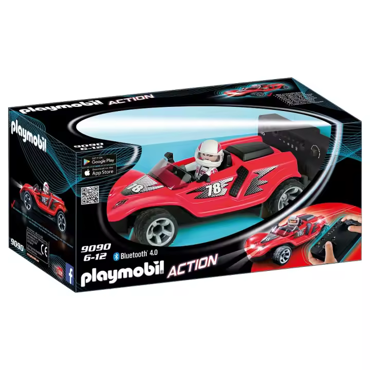 PLAYMOBIL COCHE TELEDIRIGIDO RACER COHETE RC, 9090, TIENDA CON LICENCIA OFICIAL - 1