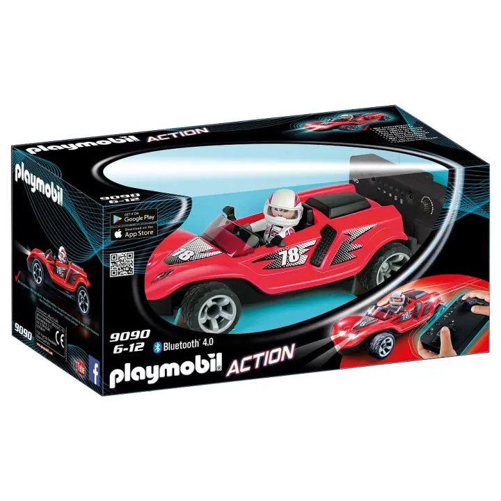 PLAYMOBIL COCHE TELEDIRIGIDO RACER COHETE RC, 9090, TIENDA CON LICENCIA OFICIAL - 1