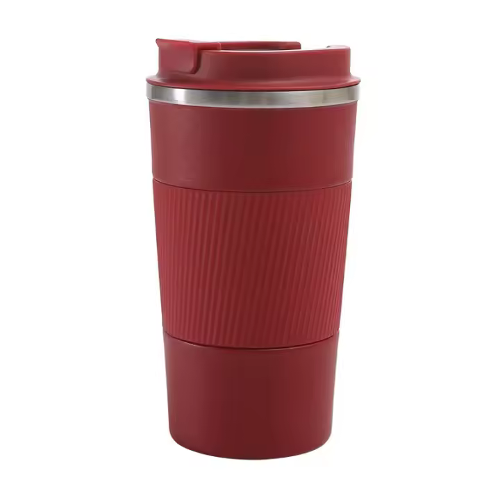 Termo Cafe, Taza Termica 380ml Tazas de Cafe, Taza Termo Cafe para Llevar acero inox sin BPA, Vaso Termico Café y Té a Prueba de Fugas, para Café Frío y Caliente, Leche y Té(Azul) - 1