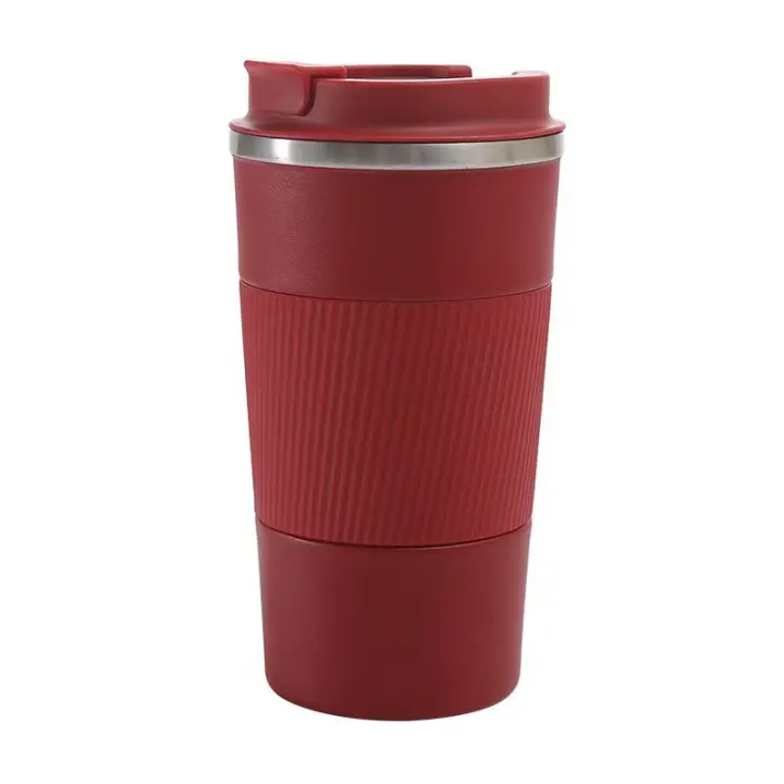 Termo Cafe, Taza Termica 380ml Tazas de Cafe, Taza Termo Cafe para Llevar acero inox sin BPA, Vaso Termico Café y Té a Prueba de Fugas, para Café Frío y Caliente, Leche y Té(Azul) - 1