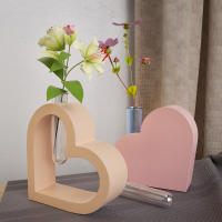 Molde De Corazón En Forma De Corazón Para Hidroponia Molde De Yeso Molde De Silicona Vaso De Yeso Molde De Test Tube Decoración Para El Hogar - details 1