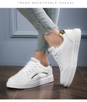 Nuevas Zapatillas De Moda Para Mujer 2024 Blancas Casual Otoño Primavera Tendencia Zapatillas De Cuña Deportivas Para Caminar Zapatos De Correr - details 11