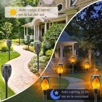 96 Luces De Torcha Solar Para Exterior IP65 Impermeables Luz De Velocidad Para Jardín Patio Iluminación De Césped Estilo Moderno - details 5