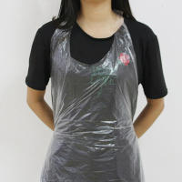 Delantal Tatuaje Desechable Para Adultos 25/50/100 Piezas Anti Polución Transparente Cubierta Limpia De Ropa Estéril Tipo De Delantal Sin Mangas Material PE - details 2