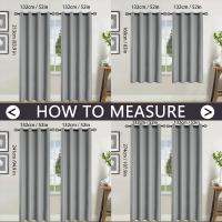 2pcs Cortinas Sólidas Modernas De 100% Negro Para Bloquear La Luz Para Sala De Estar Dormitorio Cocina Decoración De Hogar Privacidad - details 6