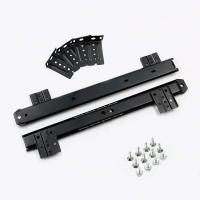 Guía De Riel deSuspensión Para Cajón Plegable Y Telescópico Con Soporte De Encaje Mudo Y Ajustable En Color Negro Para Muebles - details 0