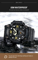 Reloj Deportivo SKMEI Japonés LED Digital Movimiento Militar Hombre Resistente Al Agua 5Bar Cuenta Regresiva Fecha Reloj De Pulsera - details 6
