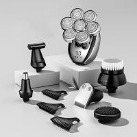 Afeitadora Eléctrica 6 En 1 Para Caballeros Con 7 Hojas Recargable USB Pantalla LED Afeitadora De Barba Con Cuchilla Flotante Para Cabello Cero - details 1