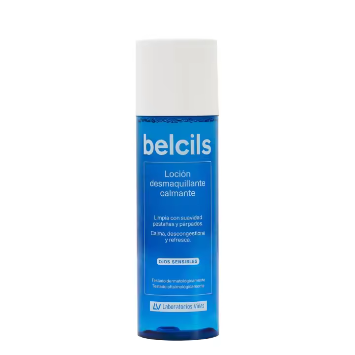 BELCILS LOCION DESMAQUILLANTE CALMANTE limpia ojo sensible, descongestiona y refresca 150ml - 1