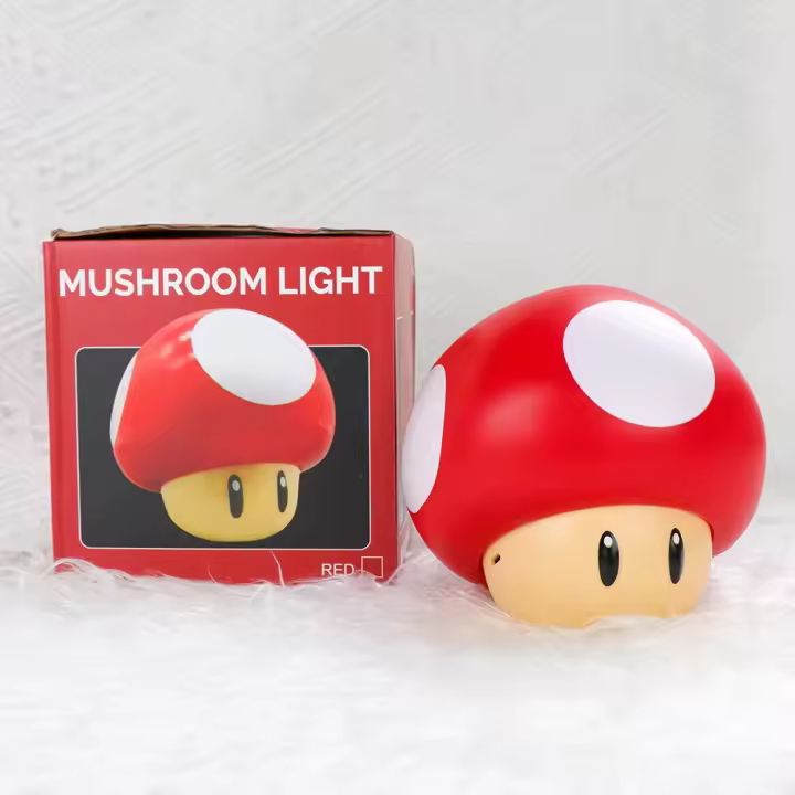 Lámpara De Noche Con Musica LED En Forma De Preguntas Super Mario Toad Anime Periféricos Para Dormitorio Carga USB Regalos Para Jóvenes De 14 Años O Más - 1