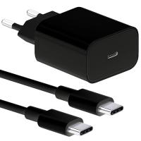 2-Pack - Charger for Samsung 25W - Adapter+Cable USB-C Fast Charger Black - details 0
