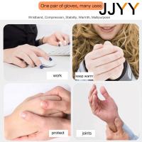 JJYY 1Par De Guantes De Apoyo Para Muñeca Deportivos Para Hombres Y Mujeres Protección Contra Esfuerzos En Los Joints Aislante Frío Y Calor Medio De Mano Media - details 4