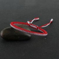 Pulsera Tíbetana Budista De Suerte Para Parejas Hecha a Mano Con Cordón Rojo Y Blanco Nudo De King Kong Pulsera De Hombre Y Mujer Ajustable De 16-24cm - details 1
