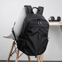 Mochila Negra Informal para Hombre de 14 Pulgadas con Carga USB - Impermeable y de Alta Calidad - Ideal para Viajes y Estudiantes - details 3