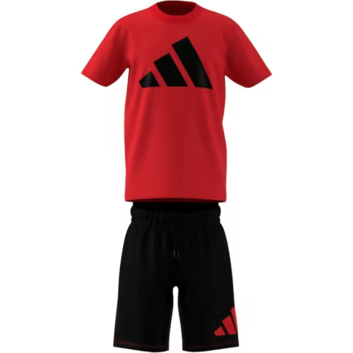 Conjunto Rojo ADIDAS J BL T-SET PURRUB/BLACK NIÑO - 1