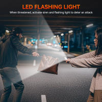 Llavero De Alarma Personal Hollarm 130dB Recargable Con Luz LED Para Protección Emergencia Adecuado Para Correr De Noche - details 7