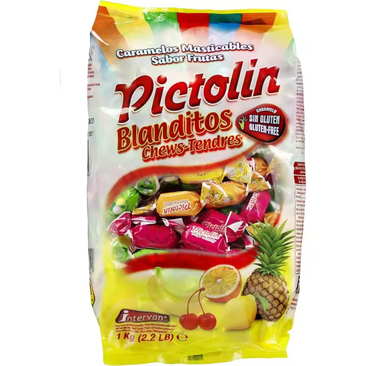 Pictolin Blanditos. Caramelos masticables sabor Frutas. Bolsa de 1kg - 1