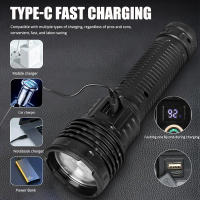 Linterna Táctica LED Potente 5000LM Luz Emergente Con Luz De Cola Y Telescópica Recargable ABS Certificación CCC Ce ROHS FCC - details 0