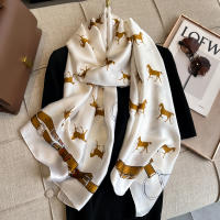 Pañuelo De Seda Lujo Para Mujer 180x90cm Esponjoso Y Suave Para Verano Bolero De Playa Estilo Bandana Fashion Para Damas - details 12