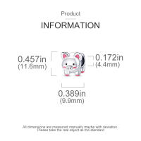 Encantadores Colgantes De Animales De Plata Para Mujer Joyería De Pulsera Y Collar Forma Irregular Sin Certificación - details 11