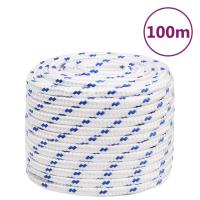 vidaXL Cuerda de barco polipropileno 18 mm 100 m cuerda enrollada Color Azul,  Blanco y azul,  Blanco y mas - details 1