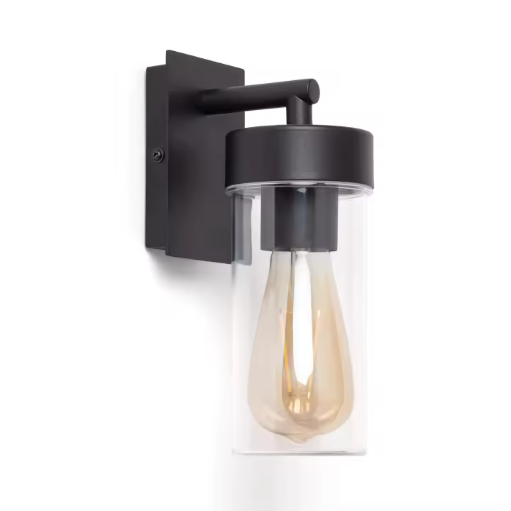Ledkia Lámpara de Pared Exterior Aluminio Lutsha Negro - 1