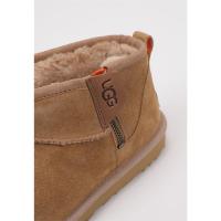 UGG Classic Ultra Mini Zip Bota Plana Hombre Cuero - details 2