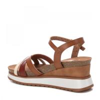 Sandalias plataforma mujer XTI BASIC 142748 SANDALIA CUÑA PALA TIRAS CRUZADAS TAUPE 32297 24V - details 2