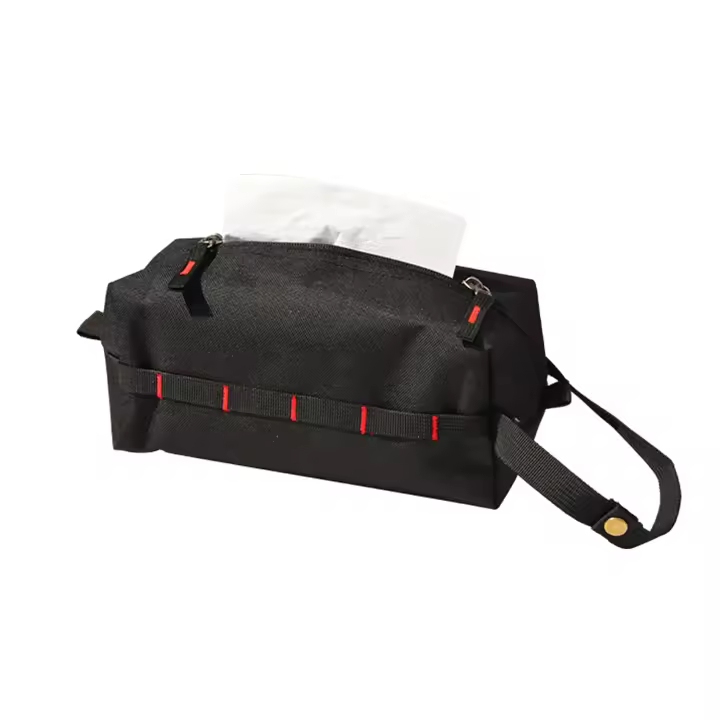 Caja De Algodón Mojado Para Exteriores Almacenamiento Colgante De Toallas De Papel Y Pañales Húmedos Para Camping Accesorios De Viaje Tamaño 13.46x7.02 Pulgadas Color Caqui/Mostrador/Black - 1