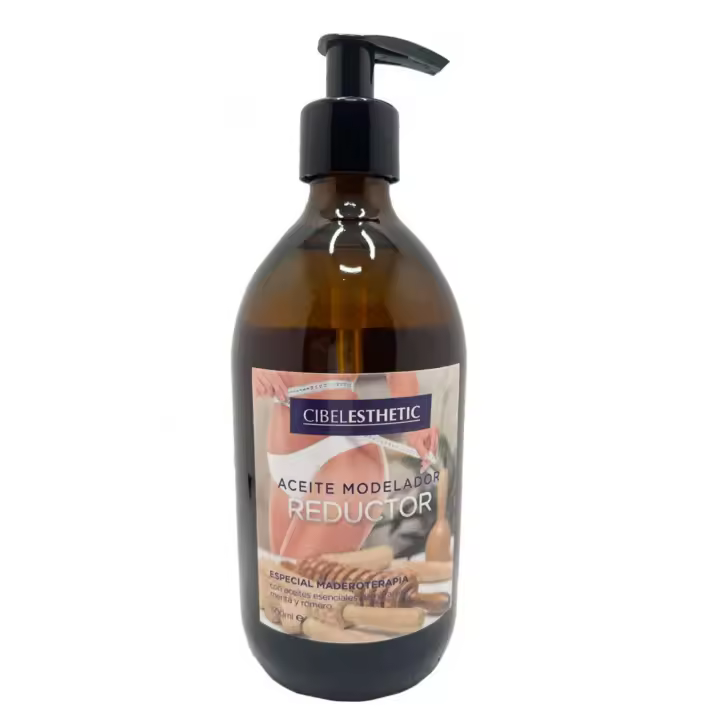 Cibelesthetic Aceite Reductor para Maderoterapia, Masaje Reductor o Moldeador  500 ml - 1