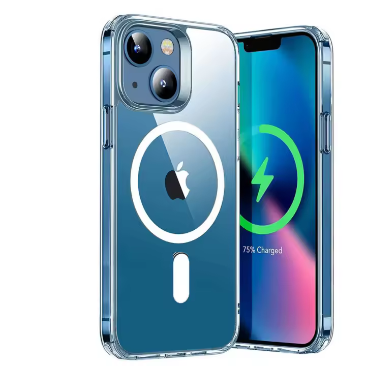 Funda Transparente con Carga Inalámbrica MagSafe Compatible con iPhone 12/ 12 Pro/ 12 Mini/ 12 Pro Max/ 13/ 13 Pro/ 13 Pro Max/ 13 Mini / iPhone 14/ 14 Pro/ 14 Pro Max/ 14 Plus - 1