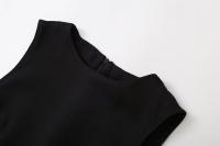 Vestido Corto Sin Mangas Elegante Y Casual Para Mujer TRAFZA Verano 2024 Pleated Falso Dos Piezas Estilo Casual Mini Vestido De Fiesta - details 13