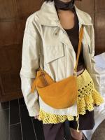 Bolso De Hombro Para Mujer De Cuero Genuino De Seda Mate Cuadrado Suelto Ondulado Invierno Otoño Bolso Cruzado Diario De Alta Gama - details 11