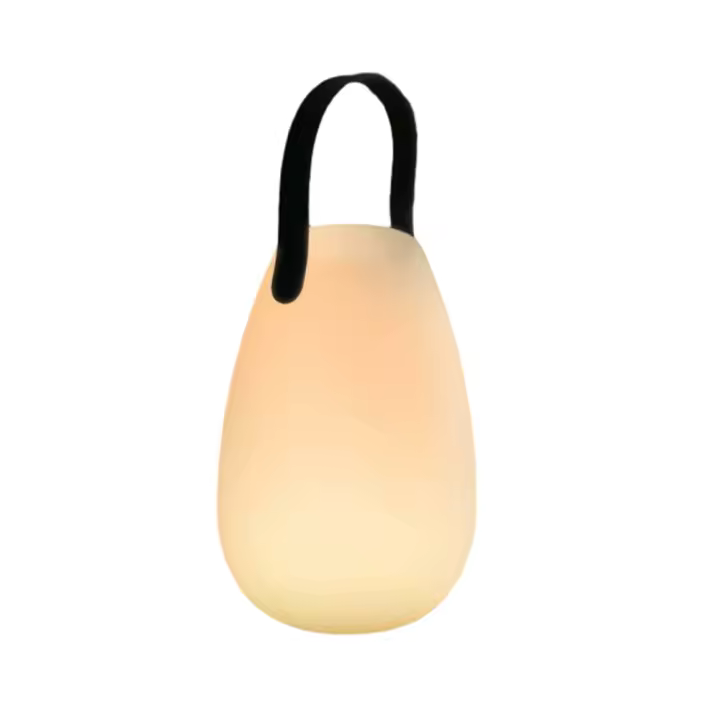 SOMY Lámpara de escritorio LED para exteriores, recargable, 16 colores, lámpara de escritorio inalámbrica regulable con control remoto, 4 niveles regulables, IP44 a prueba de agua para dormitorio, jardín, patio (liso) [Clase de eficiencia energética - 1