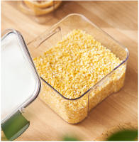 Caja De Almacenamiento De Alimentos Plástica Sellada Para Cereal Caramelo Frutas Desechables Con Tapa Refrigerador Organizador De Cocina - details 6
