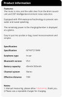 Auriculares Inalámbricos E7s TWS Bluetooth Estéreo Con Reducción De Ruido Y Micrófono Para Deportes Auriculares Recargables De Inserción En Oído - details 7