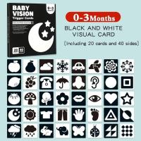 Tarjetas Educativas Montessori Para Bebés Estimulación Visual En Blanco Y Negro Alta Contraste Juguete Educativo Para Recién Nacidos Desarrollo Cerebral - details 5