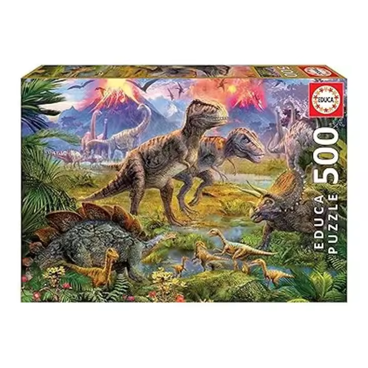 Educa Puzzle Encuentro de Dinosaurios 500 Piezas 15969 - 1