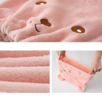 Gorro De Secado De Pelo Oso Lindo Para Mujeres Material De Secado Rápido Turban De Baño Poliéster/Celulosa Técnica Combinada Origen Zhejiang China - details 3